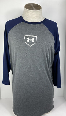 under armour 3 4 baseball shirt