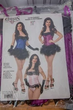 Plum Corset Charades Costumes Women’s Lace Burlesque NWT