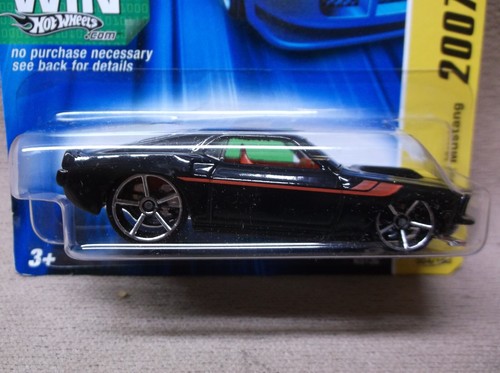 HOT WHEELS 2007 #4 FE BLACK 1969 69 FORD MUSTANG FASTBACK STREET OUTLAW RACER - Picture 2 of 3