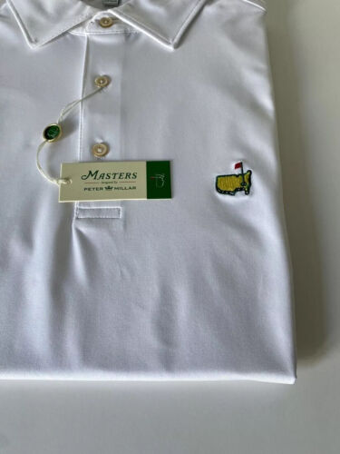 2025 Masters Small Peter Millar Men's Golf Polo Augusta National White Shirt - Picture 6 of 9