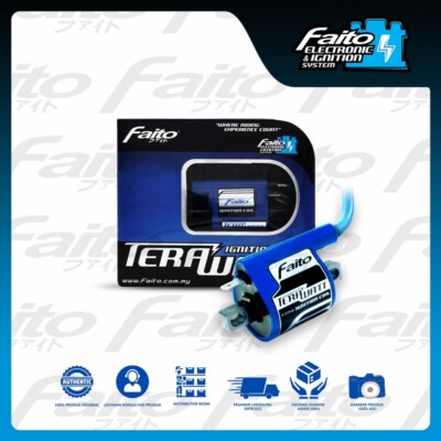 FAITO TERAWATT IGNITION COIL UNIVERSAL ESPECIALLY FOR 4T CARBURETOR MOTORCYCLE