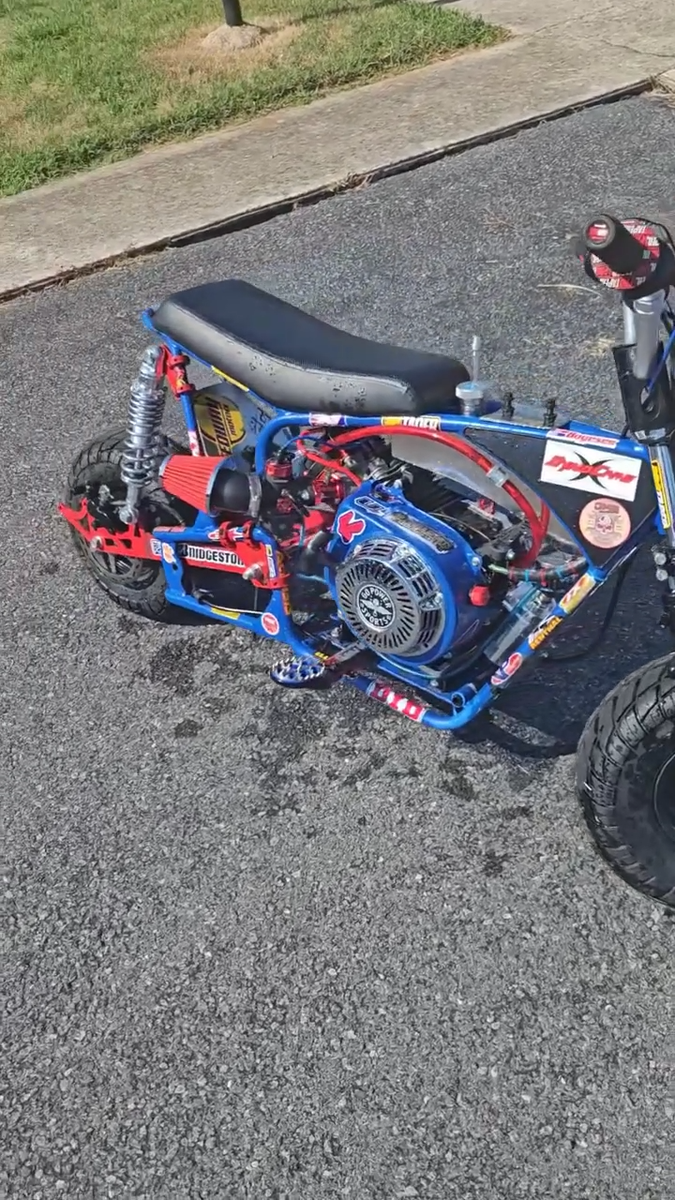 Stainless Steel Mini Bike Gas Fuel Tank for Montser Megamoto MMB80