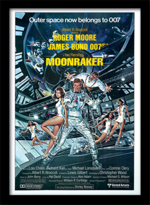 James Bond - Moonraker - Offizieller 30 x 40 cm gerahmter Druck - Roger Moore
