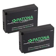 2x Batteria Patona Premium 850mah li-ion per Canon EOS M50,M100,100D,M,M2,M10