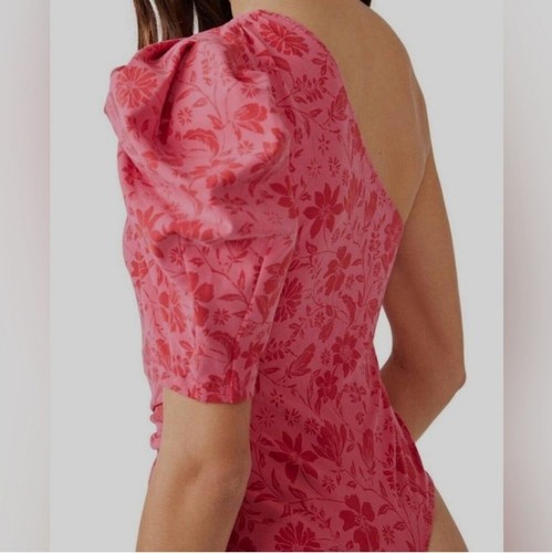 FREE PEOPLE one shoulder floral bodysuit Size S - Picture 2 of 4
