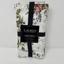 Ralph Lauren Napkins Set of 4 Christmas Holiday Pine Cones 20x20 Cotton