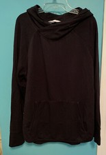 Ladies Member  s Mark Black Hoodie with Pouch Pocket Size L