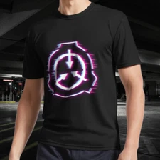 SCP Glitch logo Active T-Shirt Funny Size American Unisex T- Shirt