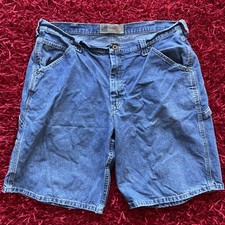 Lee Dungarees Men's Denim Carpenter Shorts High Rise Size 40" Waist Worn Jorts