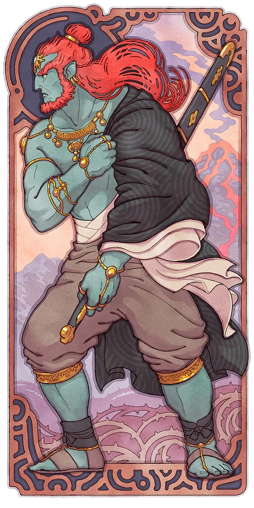 Legend of Zelda Tears of The Kingdom Ganondorf Poster Nouveau Print 10x20  Mondo