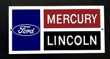 Classic Ford Lincoln Mercury Dealership Replica Steel Sign Small