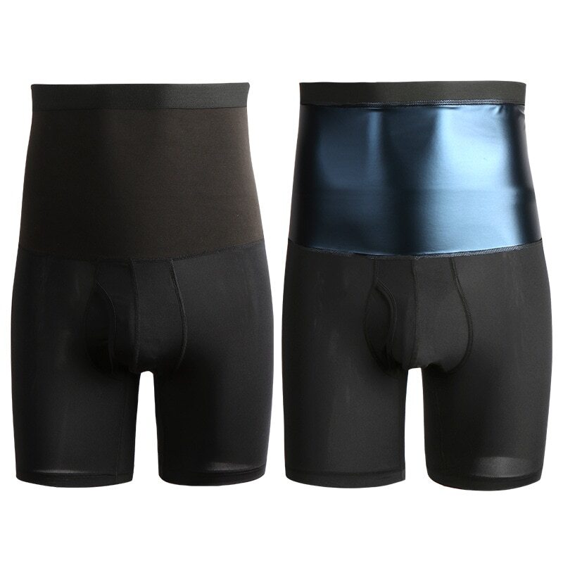 Shorts Men's Burning High Waist Trainer Shapers Fitness Running Sports Underwear-image