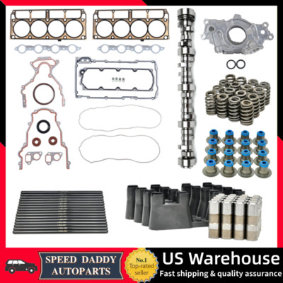 Stage 2 Cam Lifters Kit Oil Pump for 1999-2010 Gen III LS Truck 4.8 5.3 6.0 6.2L