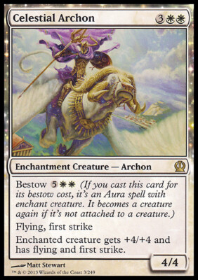 archon mtg cards of Valor's Reach [Commander 2020] first strikeEnchanted creature gets +4/+4 and has flying and first strike. Celestial Archon