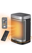 Dreo 1500W Smart Space Heaters for Indoor Use, Portable Heater with Silver 