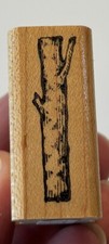 Rubber Monger TREE TRUNK / BRANCH Wood Mount Rubber Stamp