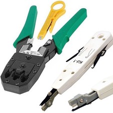 RJ45 RJ11 Cabling Tools Ethernet Cat5e Cat6 Crimping KRONE IDC Punch Down Tool