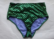 Traje de baño Disney Hot Topic Ariel Sirenita Cintura alta Parte inferior Talla M