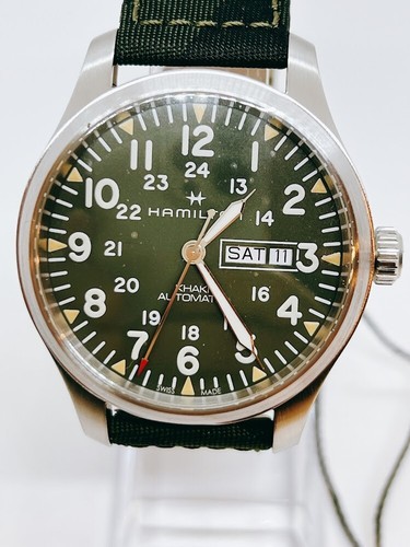 Hamilton H70535061 Khaki Field 42mm Automatic Watch Men Day Date Japan 20.5cm - Picture 5 of 18