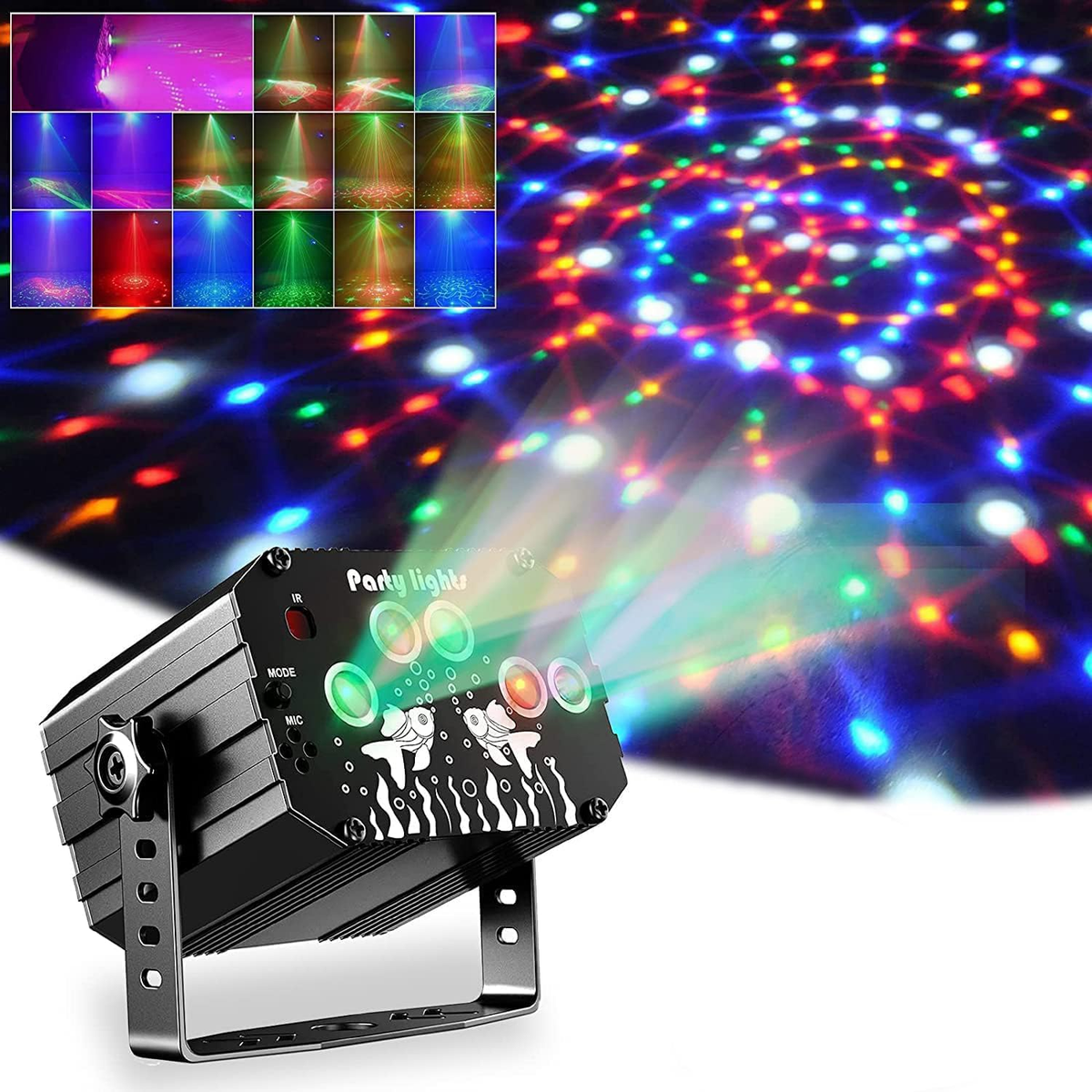 Dj Disco Party Light, Sound Activated Disco Strobe Lights Stage
