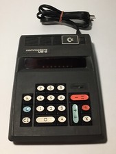 Commodore US 8 Calculator Vintage Adding Machine Bright Red Display Made In USA