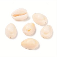 500g Cowrie Shell Pendants White 17 22x11 16x9 11mm Hole: 1mm about 320pcs/500g