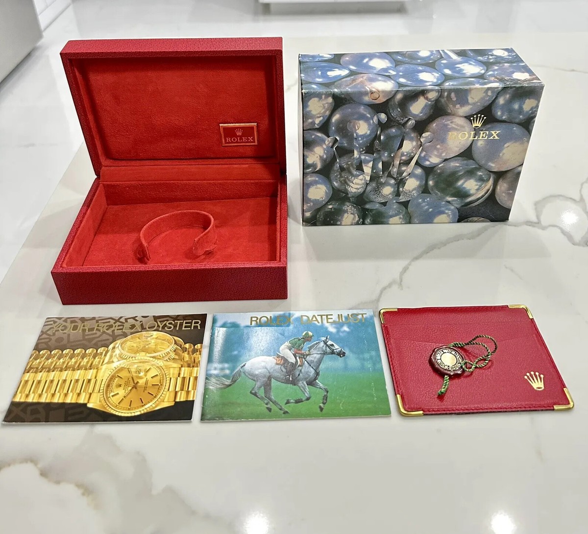 ROLEX OYSTER コレクションボックス GENUINE Vintage Rolex Submariner 16610 Watch Box Booklet Anchor