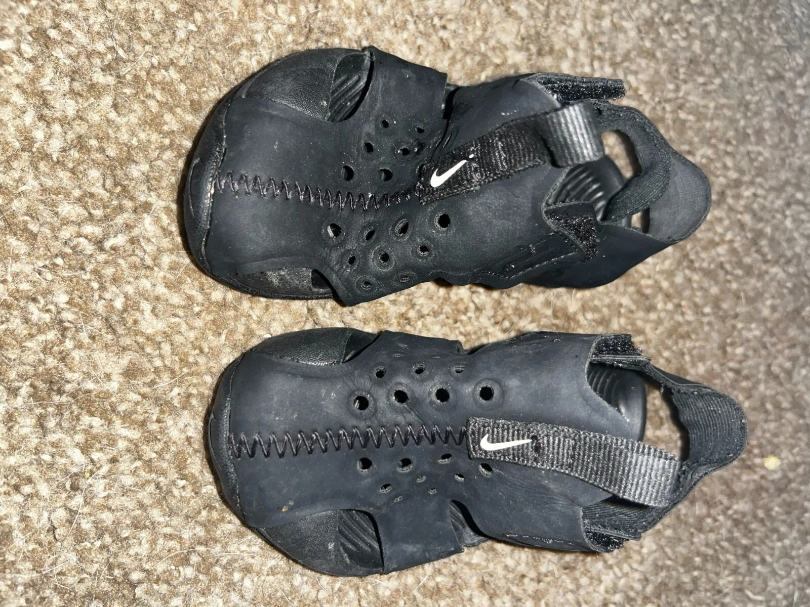 NIKE SUNRAY Protect 2 sandali acqua neoprene scarpe bambino bambino nero taglia 5C