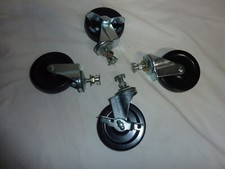 Roulettes de table de travail 4 pouces, table à tige extensible, deux avec frein à roues