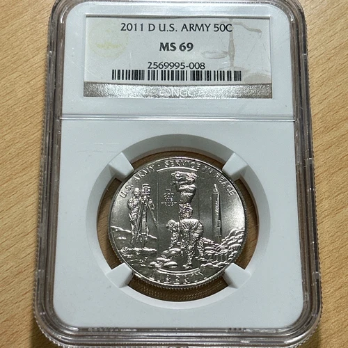 2011-D U.S. Army Commem Half Dollar NGC MS69