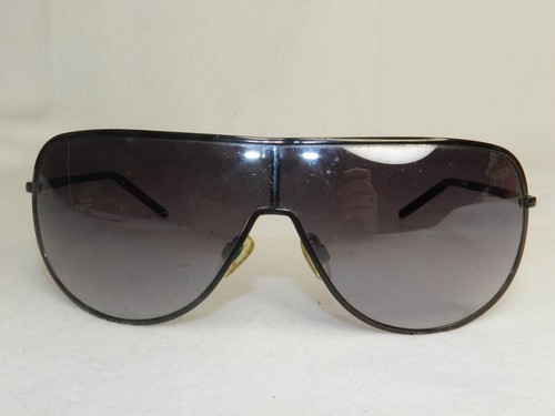 Calvin Klein Herren Sonnenbrille Schwarz Metall Vollrand Schildgestell R120S 001