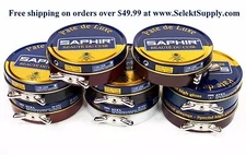 Saphir Pate de Luxe Shoe Polish Wax 50ml Tin- Multiple Colors