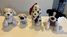 Soft Plush Toys Stuffed Toy Animals Bundle Bulk Lot of 4 x Puppy Dogs Dalmations