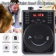 Portable Rechargeable Mini Voice Amplifier Speaker With Wired Microphone Headset