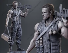1/24 1/18 Commando Arnold Unpainted Unassembled Resin Model Garage Kits