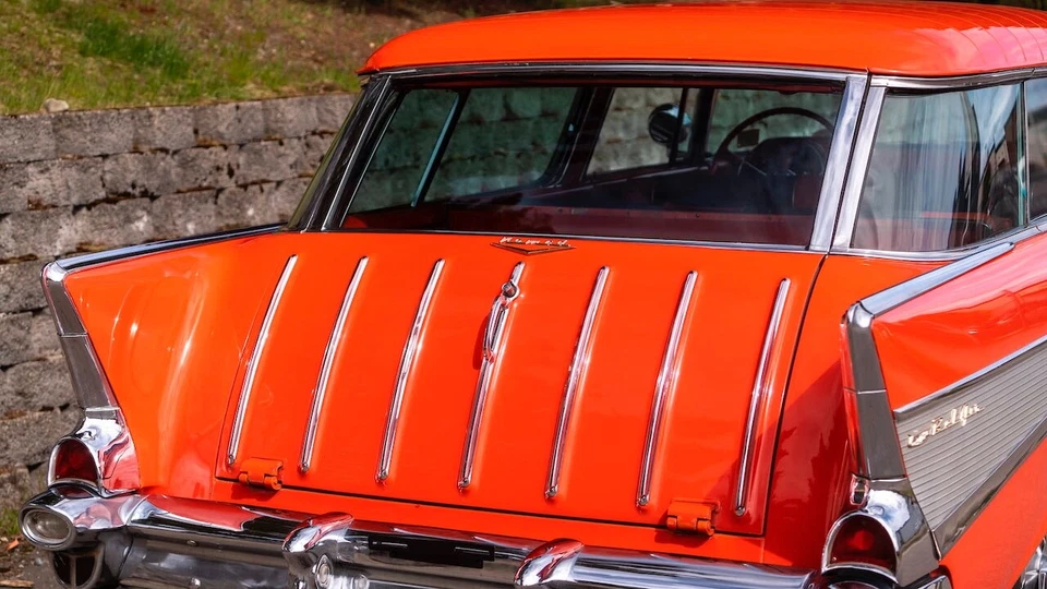 55 56 57 Chevy Nomad Juego de clips de barra de puerta trasera 1955 1956 1957 Chevrolet Nuevo Foto 3 de 4