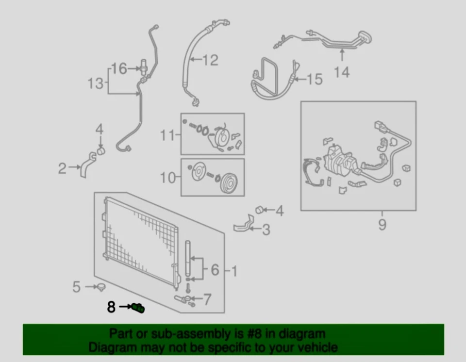 Sensor de temperatura ambiente más conector para Honda Accord Crosstour 2010-2011 Foto 3 de 3