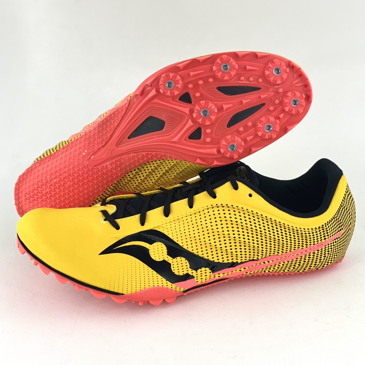 NEW SAUCONY men\'s spitfire 5 shoes in gold/red Men main image 2