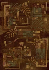 8x11 Milliken Brown Area Rug Autumn Twill Dark Chocolate - Aprx 7' 8" x 10' 9"