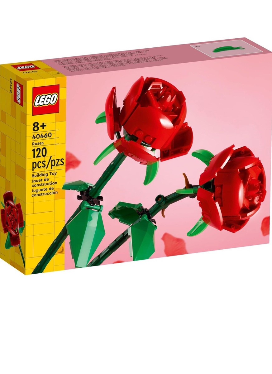 LEGO ROSE BUILDING KIT, UNIQUE GIFT FOR VALENTINES DAY, BOTANICAL COLLECTION