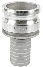 (Ships Fast) Aluminum 3" Male Camlock x 2" Hose Barb Shank | Reducer Type ER E