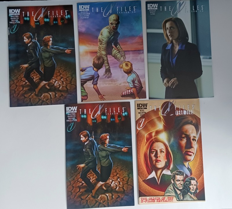 X-Files Five Comic Book Lot IDW Comics Season 10 Issues #1 #1 #6 #9 Year Zero #1