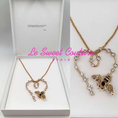 ZARA WOMAN NWT SS23 ELIE TOP BEE NECKLACE - SPECIAL EDITION GOLDEN 1856/736