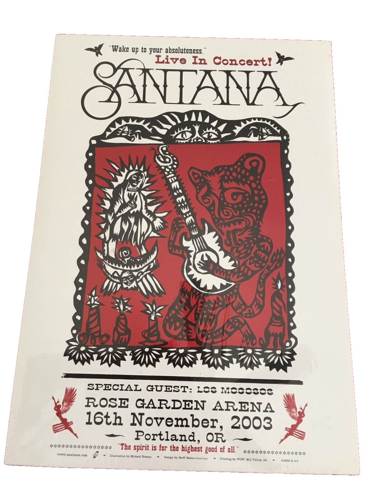 Santana Concert Poster | eBay