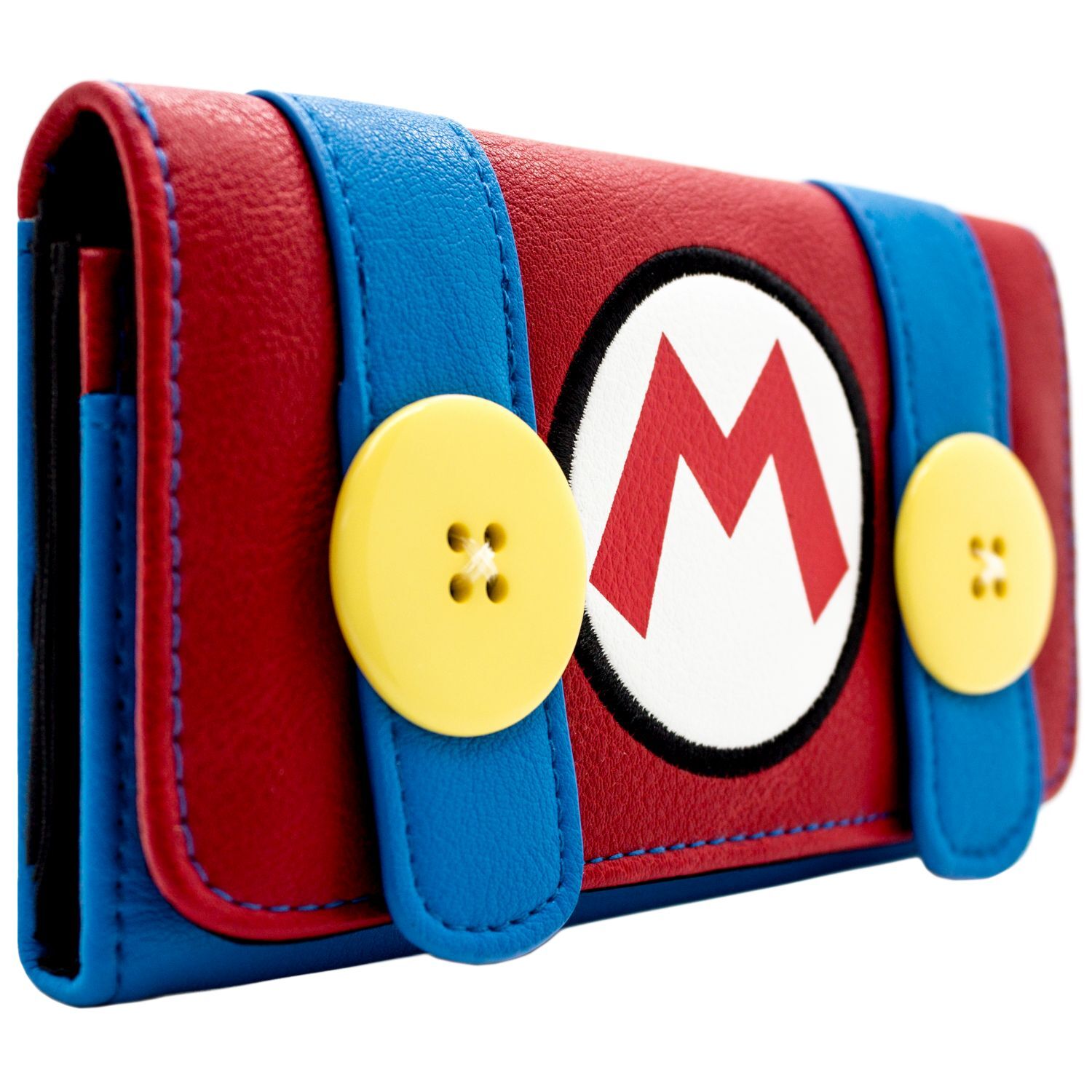 Super Mario Bros Classic Plumber Outfit Red Bi-Fold Coin & Card Purse SECOND