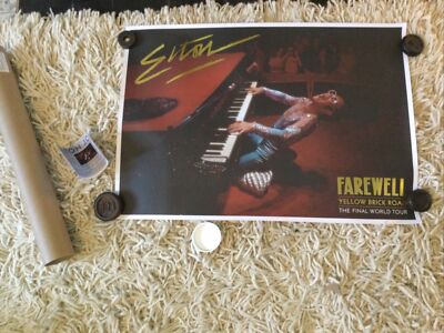 ELTON JOHN POSTER FAREWELL YELLOW BRICK ROAD THE FINAL WORLD TOUR 49.5x70cm