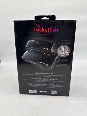 Rocketfish RF-WHD210 & RF-HPL302 Reciever & Transmitters New Open Box