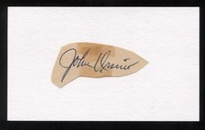 John Orsino Signed Cut Autographed Index Card Circa 1962 Baseball Signature