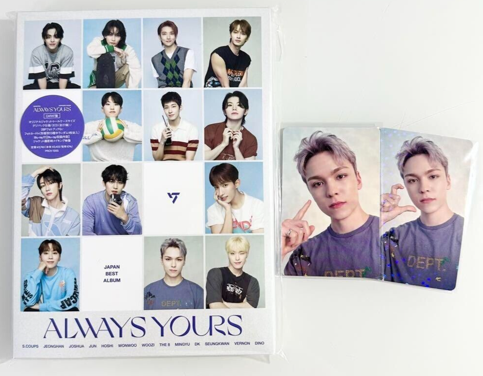SEVENTEEN VERNON ALWAYS YOURS FC CARAT VER. CD PHOTOCARD SEVENTEEN VERNON ALWAYS YOURS FC CARAT VER. CD PHOTOCARD