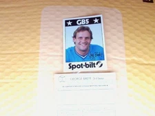 1982 GEORGE BRETT SPECIAL EDITION SPOT-BILT CARD 1.00 POSTAGE KANSAS CITY ROYALS